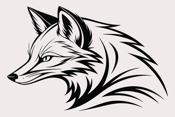 A minimalist black and white silhouette of a Rose