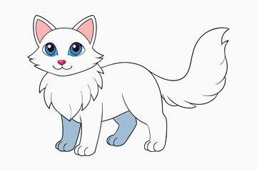 Cute Animal Vector art in Illustration on a White Background
