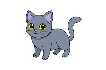 Cute Animal Vector art in Illustration on a White Background
