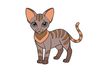 Cute Animal Vector art in Illustration on a White Background