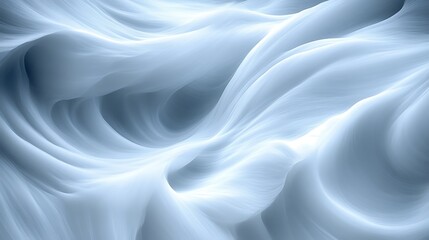 Obraz premium Abstract Blue Swirling Fabric Waves Design