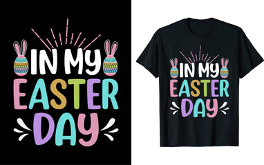 Easter t-shirt design, vector illustration,  Easter design, silhouette style.