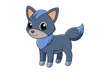 Cute Animal Vector art in Illustration on a White Background