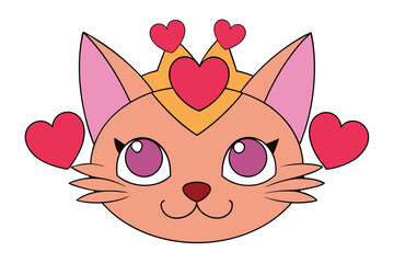 Cute Animal Vector art in Illustration on a White Background