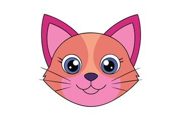 Cute Animal Vector art in Illustration on a White Background