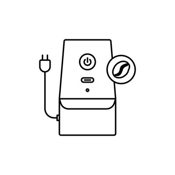recommend clip art: Coffee Grinder Electric Outline Icon for Coffee Culture
