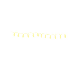 Yellow lights garland vector