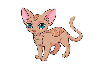 Cute Animal Vector art in Illustration on a White Background