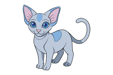 Cute Animal Vector art in Illustration on a White Background