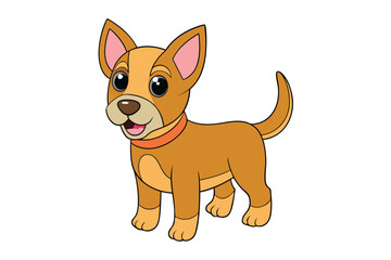 Cute Animal Vector art in Illustration on a White Background