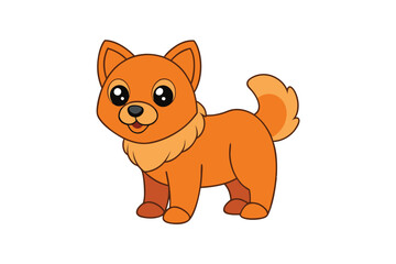 Fototapeta premium Cute Animal Vector art in Illustration on a White Background