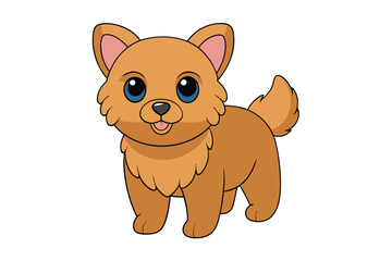 Cute Animal Vector art in Illustration on a White Background