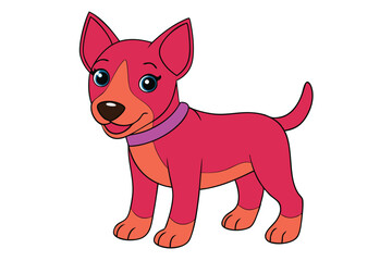 Cute Animal Vector art in Illustration on a White Background