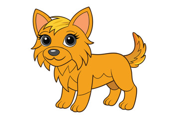 Cute Animal Vector art in Illustration on a White Background