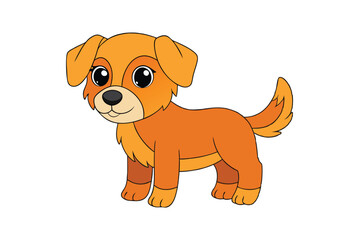 Cute Animal Vector art in Illustration on a White Background