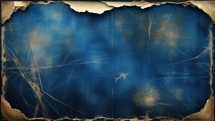 underwater scene, deep ocean, sunbeams penetrating water, ethereal blue tones, torn parchment edges, mystical atmosphere, ancient map aesthetic, light rays, marine particles, dreamy aquatic backdrop, 