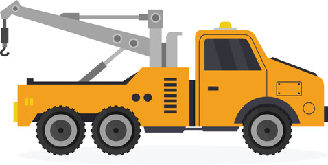 tow truck vector illustration on white background