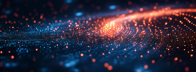fiber optics background with lots spots