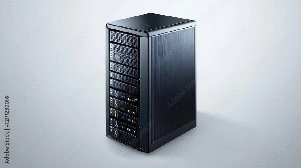 Poster enhance your workspace, black computer tower with three functional drawers for optimal organization