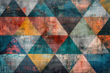 Abstract geometric shapes in neutral tones, creating a modern and sophisticated background with clean lines