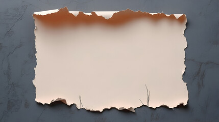 Blank ripped paper with washi tape template vector
