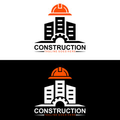 Naklejka premium Construction service and architecture Logo design