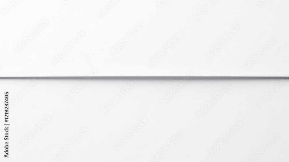 Poster A Clean Minimalist Background Featuring a Subtle Horizontal Line Dividing Two Sections of Blank White Paper, Ideal for Simple Designs and Presentations
