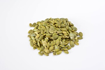 Pumpkin Seeds isolated on white