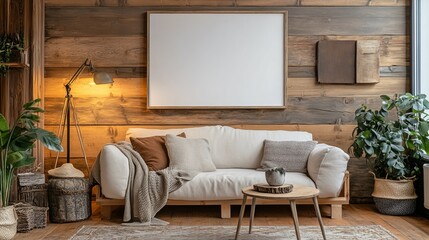 Cozy and Inviting Living Room Featuring a Stylish Couch and a Warm Lamp Illuminating the Space Creating a Comfortable Atmosphere Perfect for Relaxation and Social Gatherings with Friends