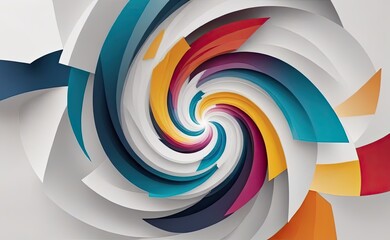 Fototapeta premium A mesmerizing abstract artwork depicting a swirling, organic form with a fiery core, emitting light and energy against a dark, cosmic backdrop.