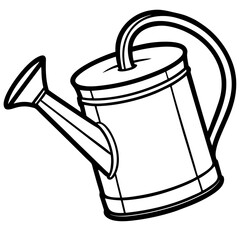 Simple Outline of a Watering Can
