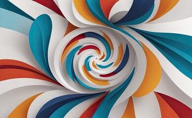 Obraz premium A mesmerizing abstract artwork depicting a swirling, organic form with a fiery core, emitting light and energy against a dark, cosmic backdrop.