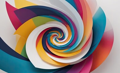 Obraz premium A mesmerizing abstract artwork depicting a swirling, organic form with a fiery core, emitting light and energy against a dark, cosmic backdrop.