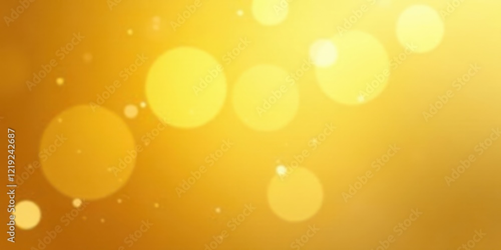 Aufkleber golden bokeh lights abstract background with soft glow and warm hues