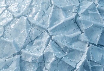 Obraz premium Shattered Ice Crystals A Frozen Winter Landscape