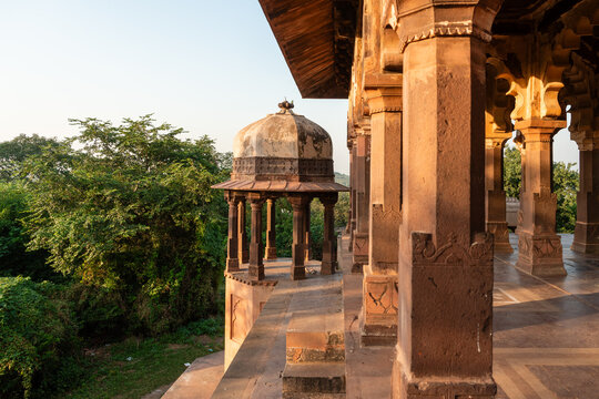 Chhatri in Ranthambhor Festung im Ranthambhore Nationalpark