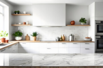 A modern, Minimal and Clean Kitchen Interior Background