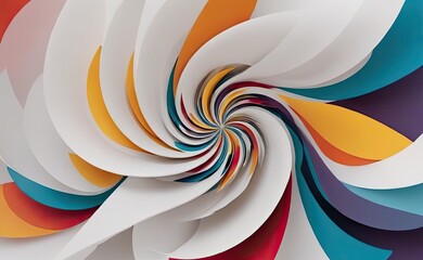 Obraz premium A mesmerizing abstract artwork depicting a swirling, organic form with a fiery core, emitting light and energy against a dark, cosmic backdrop.