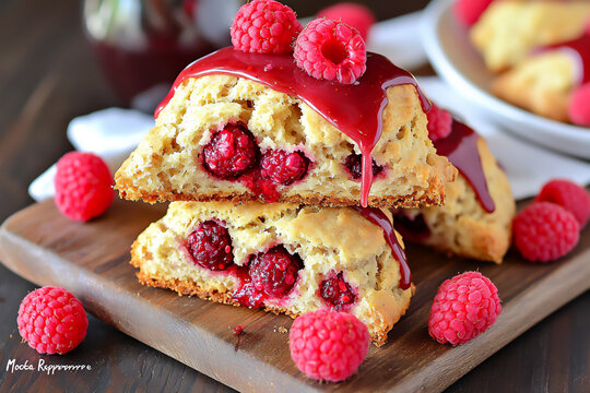  mocha raspberry scones