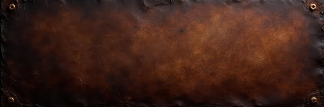 Dark brown distressed leather, grunge texture, distressed, material