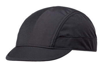 Black cap isolated with transparent background