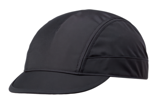 Black cap isolated with transparent background