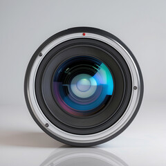 Camera Lens Isolated on a White Background