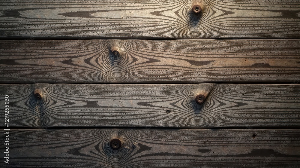 Aufkleber dark gray wooden planks with knots showing intricate grain patterns ideal for rustic backgrounds or 