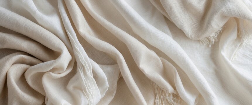 Soft elegance of natural fabric textures for design inspiration.