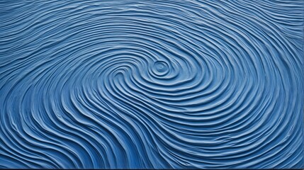 Blue with Water Ripple Texture and Weathered Finish