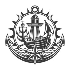 A nautical themes anchors ships High Quality Editable Vector Design and illustration