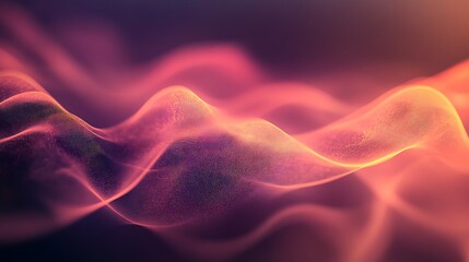 Obraz premium Abstract Pink and Orange Wave Pattern Design