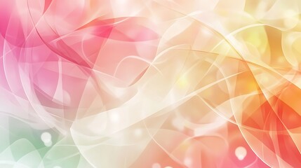 Abstract Pastel Swirls and Gentle Curves Design