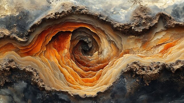 A macro shot of cracked desert soil patterns under harsh sunlight